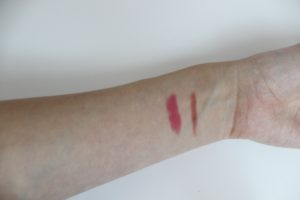 Left: Revlon ColorBurst Matte Balm / Right: Mac Lipliner in Dervish