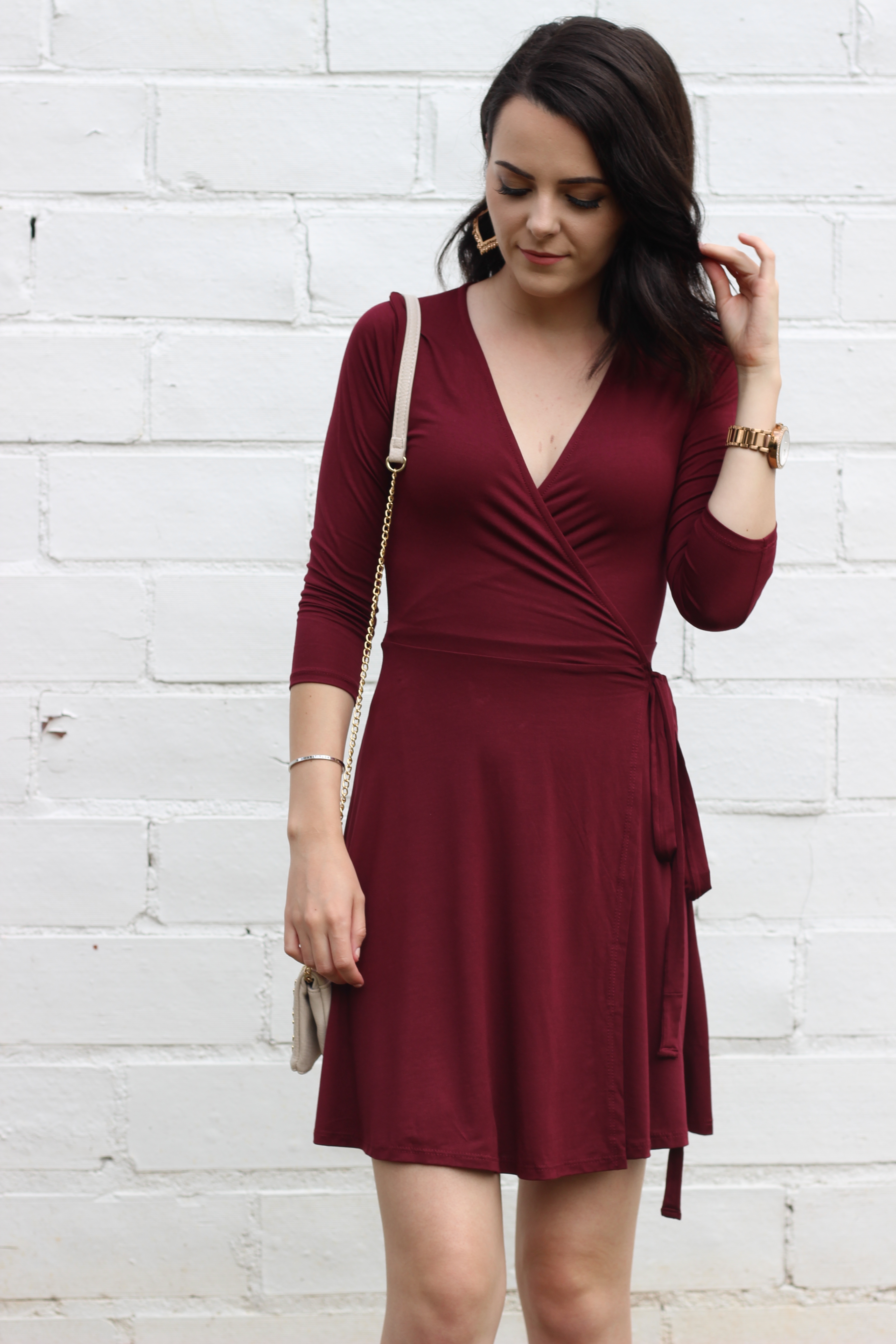 fall wrap dress